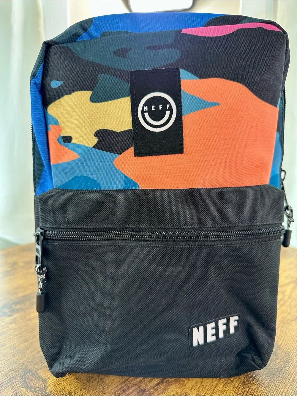 Neff Covershot Sling Bag, Black Neon Camo Backpack Unisex Daypack NWT